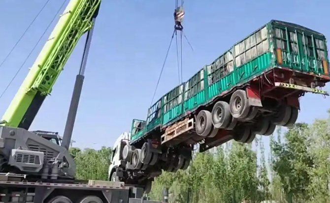 中阳道路脱困救援案例